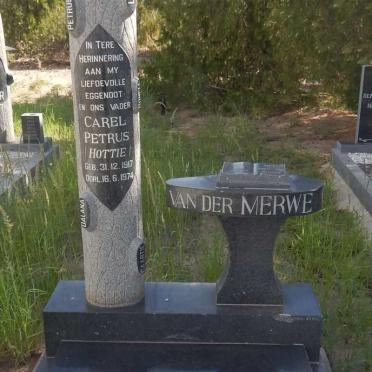 MERWE Carel Petrus, van der 1917-1974