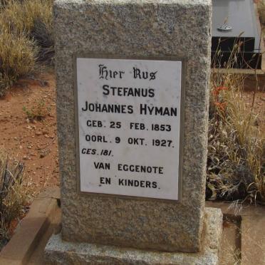HYMAN Stefanus Johannes 1853-1927