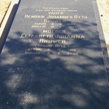 BRUWER Hendrik Johannes Otto 1907-1997 &amp; Elizabeth Johanna NELL 1916-2000