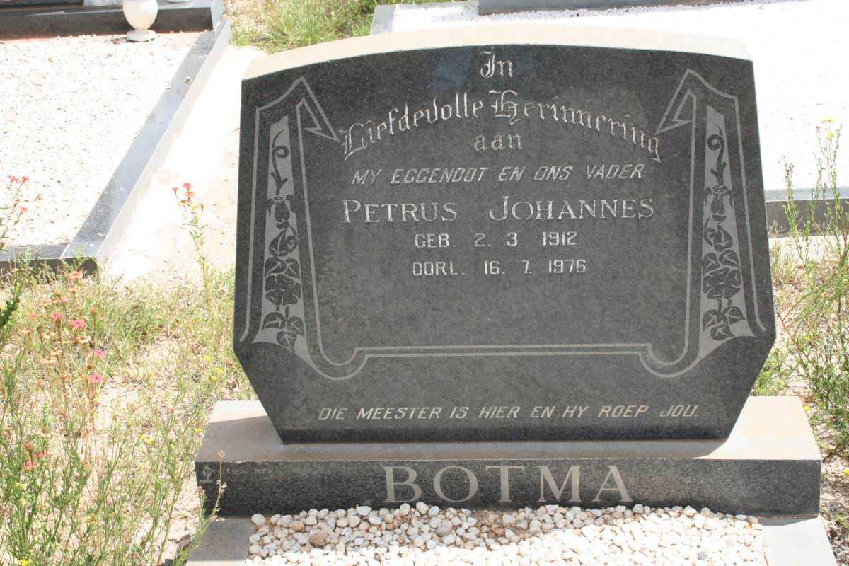 BOTMA Petrus Johannes 1912-1976