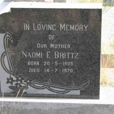 BRITTZ Naomi E. 1905-1970