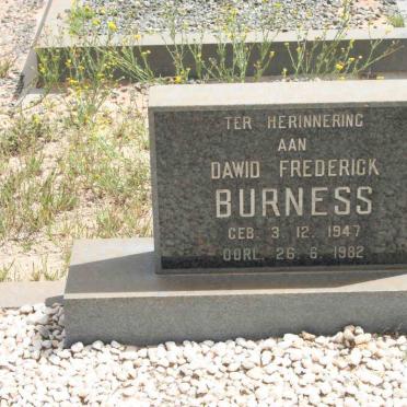 BURNESS Dawid Frederick 1947-1982