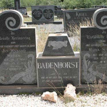 BADENHORST Jan Wynand Willem 1897-1973 &amp; Maria Susanna VAN VUUREN 1902-1986
