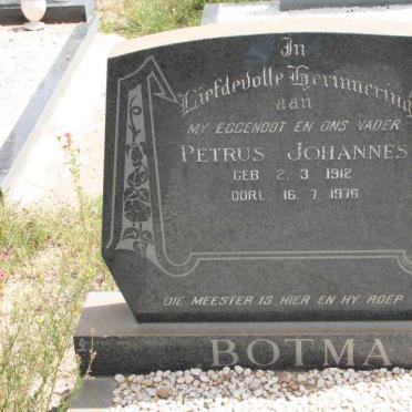 BOTMA Petrus Johannes 1912-1976