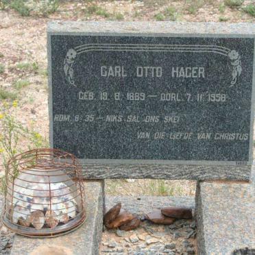 HAGER Carl Otto 1889-1958