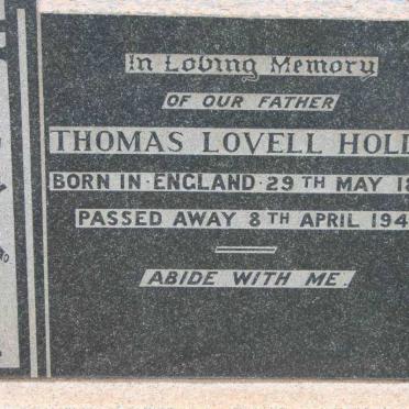 HOLLIS Thomas Lovell 1872-1941
