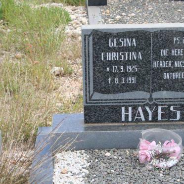 HAYES Gesina Christina 1925-1991