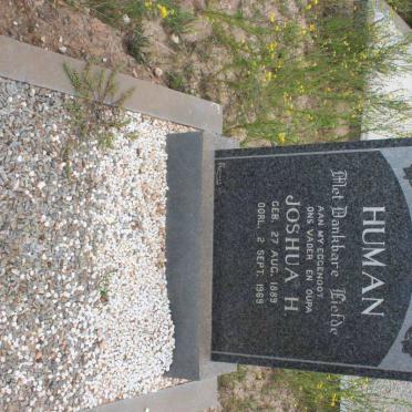 HUMAN Joshua H. 1889-1969
