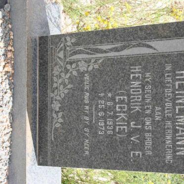 HEINEMANN Hendrik J. V.E. 1936-1937