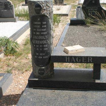 HAGER Jacobus Gerhardus 1832-1984