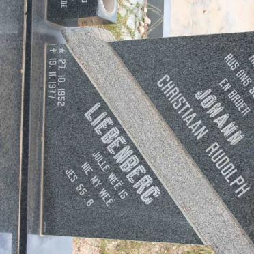LIEBENBERG Johann Christiaan Rudolph 1952-1977