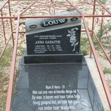 LOUW Anna Gabaitsi 1952-2005