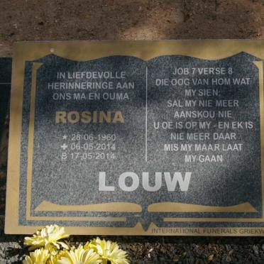 LOUW Rosina 1960-2014