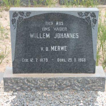 MERWE Willem Johannes, v.d. 1878-1968
