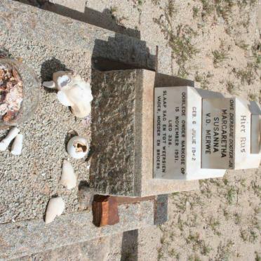 MERWE Margaretha Susanna, v.d. 1942-1951