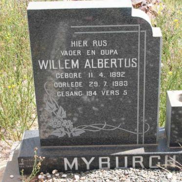 MYBURGH Willem Albertus 1892-1983