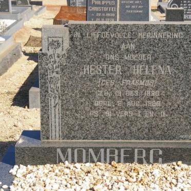 MOMBERG Hester Helena nee ERASMUS 1898-1988