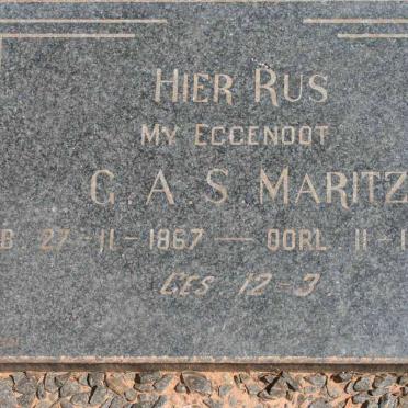MARITZ G.A.S. 1867-1946