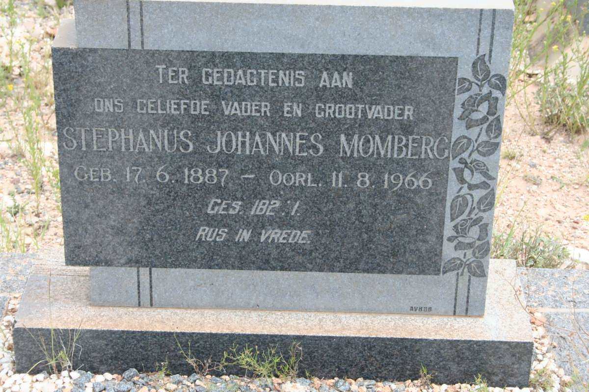 MOMBERG Stephanus Johannes 1887-1966