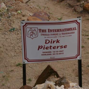 PIETERSE Dirk 1947-2012