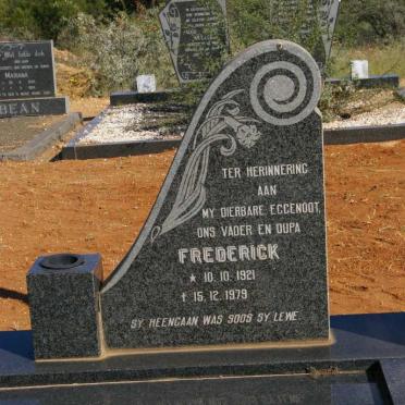 TOIT Frederick, du 1921-1979 &amp; Gertruida Jacoba FOURIE 1928-