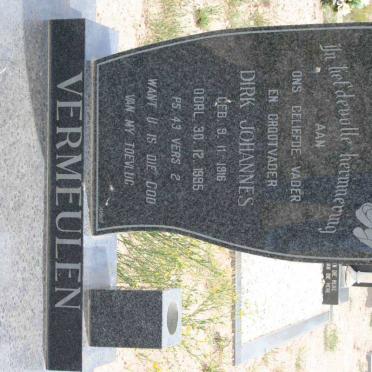 VERMEULEN Dirk Johannes 1916-1995