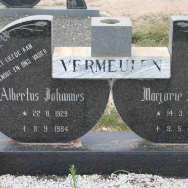 VERMEULEN Albertus Johannes 1929-1984 &amp; Marjorie Sybil 1937-2000
