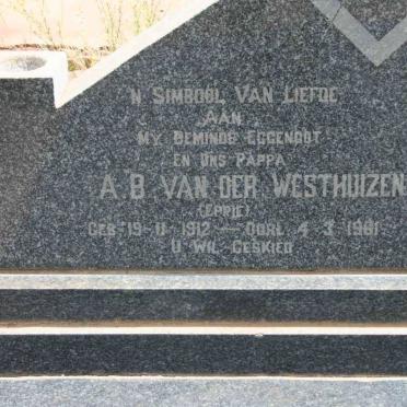 WESTHUIZEN A.B., van der 1912-1961