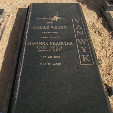 WYK Schalk Willem, van 1912-2000 &amp; Susanna Francina NEL 1915-2009