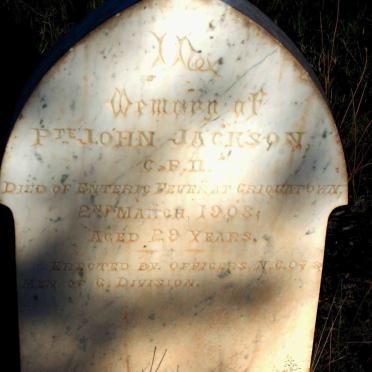 JACKSON John -1903