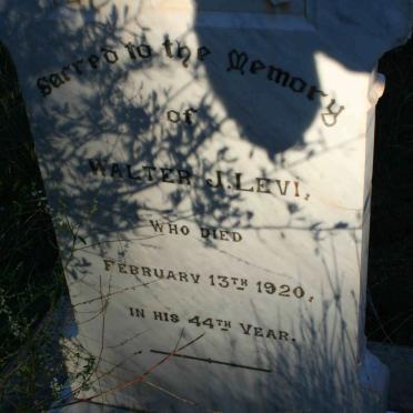 LEVI Walter J. -1920