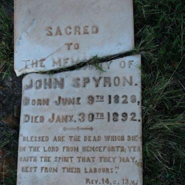 SPYRON John 1828-1892