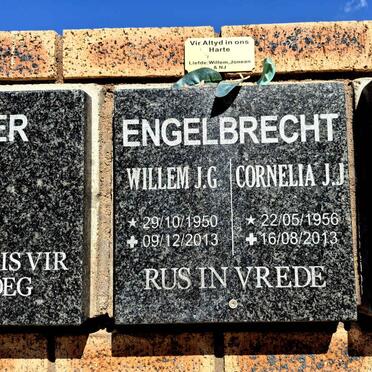 ENGELBRECHT Willem J.G. 1950-2013 & Cornelia J.J. 1956-2013
