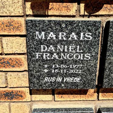 MARAIS Daniel Francois 1977-2022