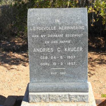 KRUGER Andries C. 1907-1957