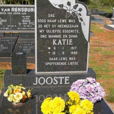 JOOSTE Katie 1917-1996