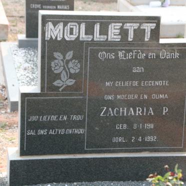 MOLLETT Zacharia P. 1911-1992