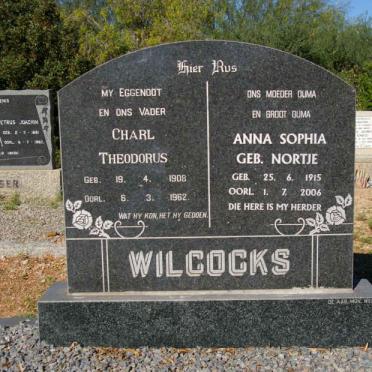 WILCOCKS Charl Theodorus 1908-1962 &amp; Anna Sophia NORTJE 1915-2006