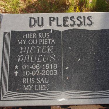 PLESSIS Pieter Paulus, du 1918-2003