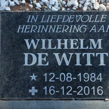 WITT Jacobus Mattheus, de 1952-2010 :: DE WITT Wilhelm 1984-2016