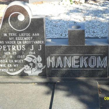 HANEKOM Petrus J.J. 1914-1987
