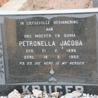 KRUGER Petronella Jacoba 1896-1982