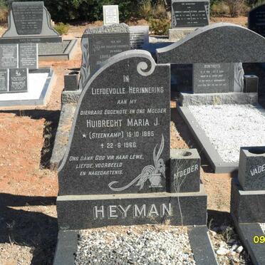 HEYMAN Huibrecht Maria J. nee STEENKAMP 1885-1966