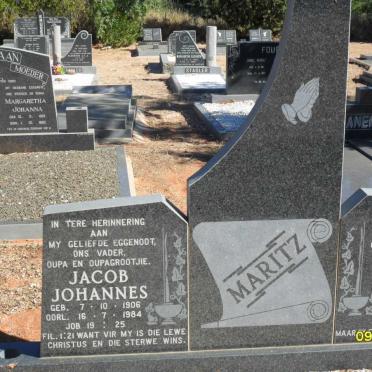 MARITZ Jacob Johannes 1906-1984 &amp; Martha Etresia HOUGH 1912-1996