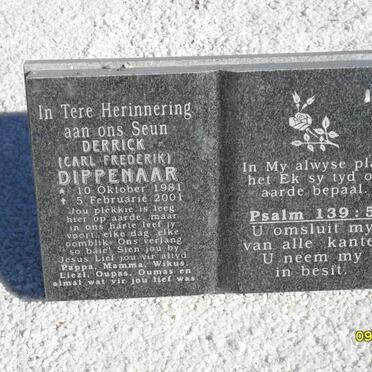 DIPPENAAR Carl Frederik 1981-2001