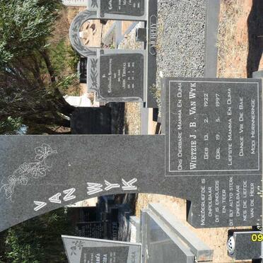 WYK Wietzie J.B.,van 1922-1997