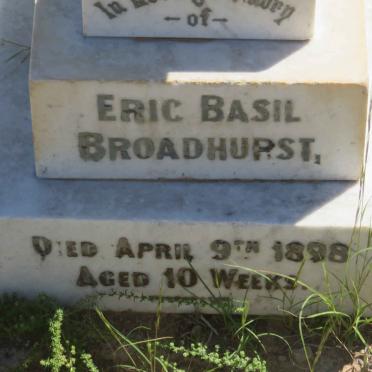 BROADHURST Eric Basil -1898