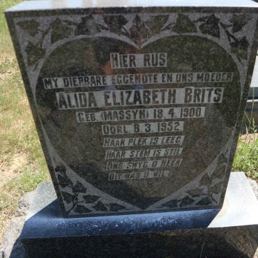 BRITS Alida Elizabeth nee MASSYN 1900-1952