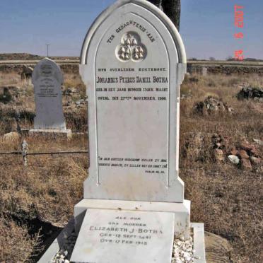 BOTHA Johannis Petrus Daniel 1839-1900 &amp; Elizabeth J. 1841-1918