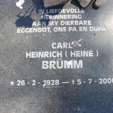 BRÜMM Carl Heinrich 1928-2006 &amp; Maryna Johanna Magdalena 1928-2011